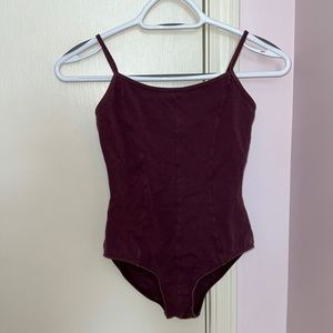 deep burgandy leotard